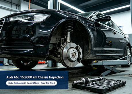 Reparatur von ungewöhnlichen Geräuschen beim Audi A6L